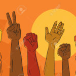 23193698-Hands-rising-in-political-protest-Stock-Vector