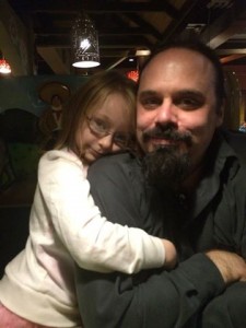 Son Eric with his daughter, Eowyn               