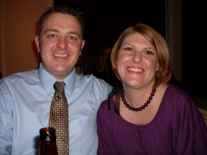 Step-daughter Tracey with boyfriend, Brandon               